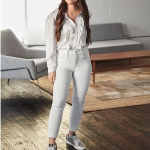 White Denim Skinny Jeans Size 6R